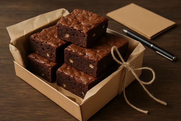 Brownies als zakelijk geschenk